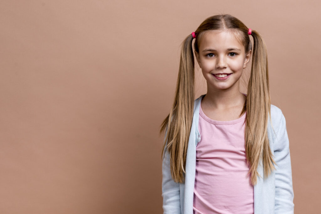 child with straight teeth